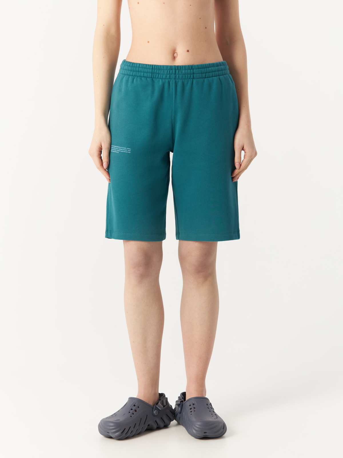 Повседневные шорты женские PANGAIA Coral Reef Long Shorts зеленые XXS 3646₽