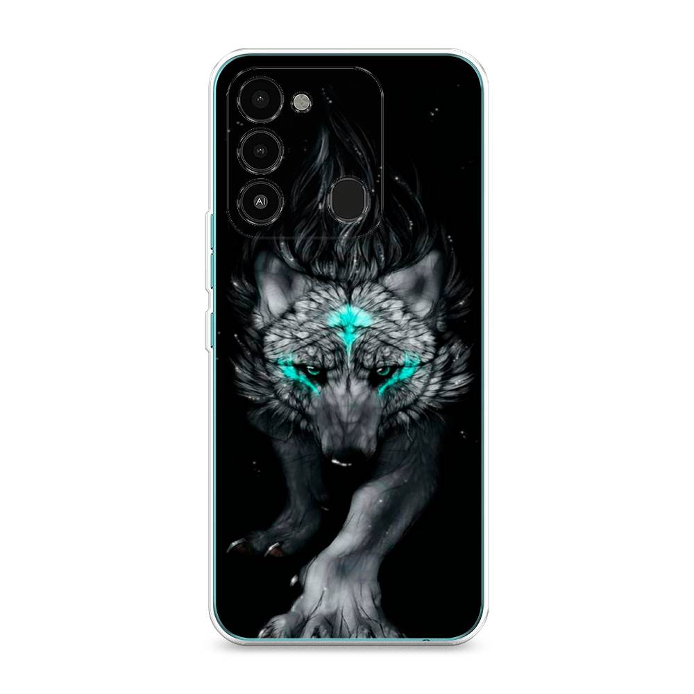 

Чехол Awog на Tecno Spark Go 2022/8С/9 "Волшебный волк", Разноцветный, 301350-2