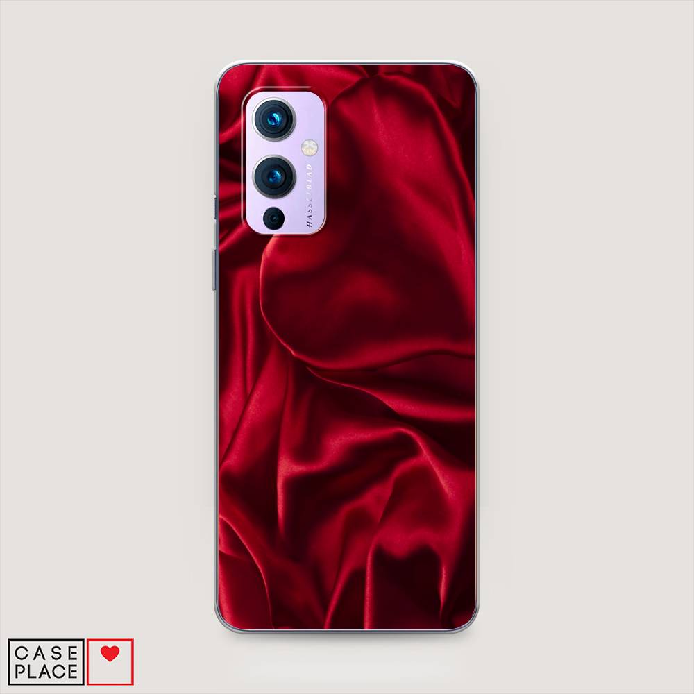 фото Чехол awog "текстура красный шелк" для oneplus 9 (le2113)