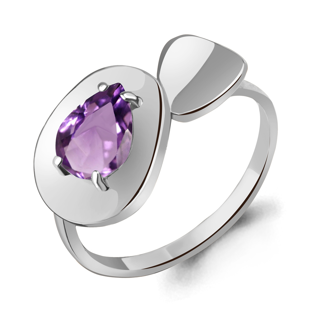 

Кольцо из серебра с аметистом Aquamarine Aquamarine 6960204_925_р р. 16,5, 6960204_925_р