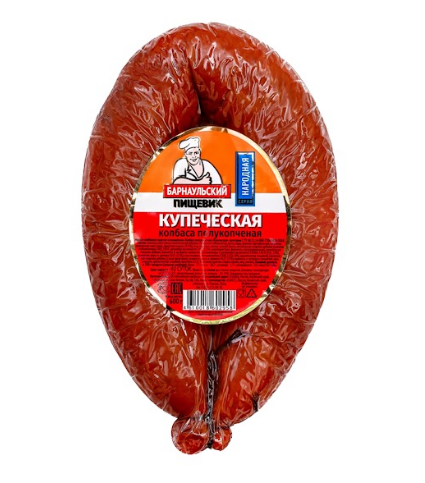 

Колбаса полукопченая Барнаульский пищевик Купеческая +-500 г