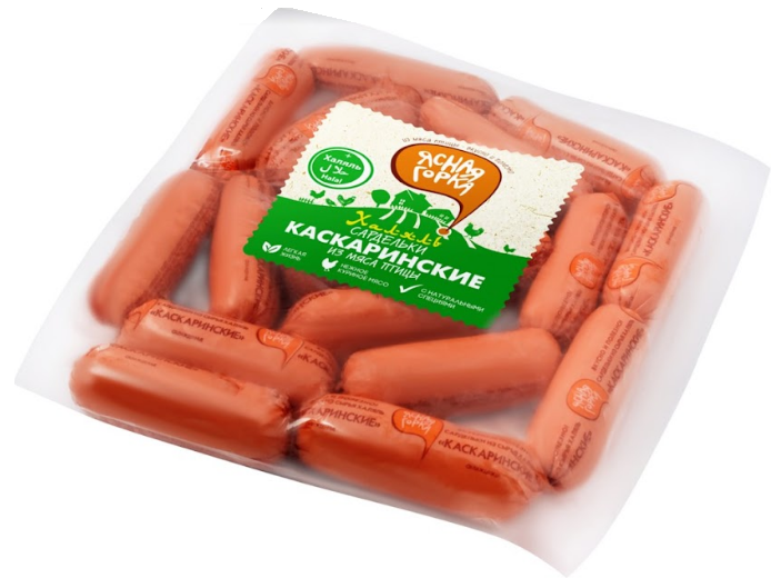 

Сардельки Ясная горка Каскаринские вареные +-500 г