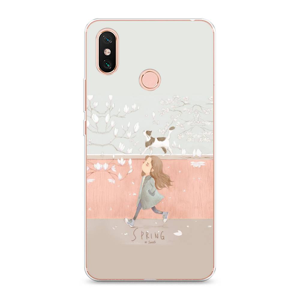

Чехол Awog на Xiaomi Mi Max 3 "Девочка-весна", Разноцветный, 34350-7