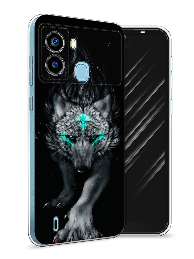 

Чехол Awog на Tecno Pop 6 "Волшебный волк", Разноцветный, 302050-2