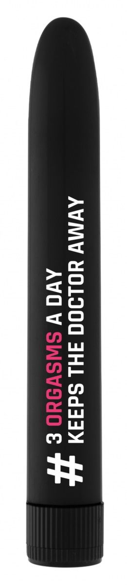 фото Гладкий вибромассажер shots media bv feelgood vibe 3 orgasms a day черный 17,2 см