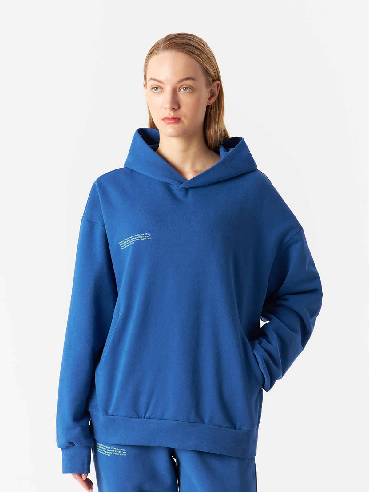 

Худи унисекс PANGAIA синее S, Синий, Coral Reef Hoodie