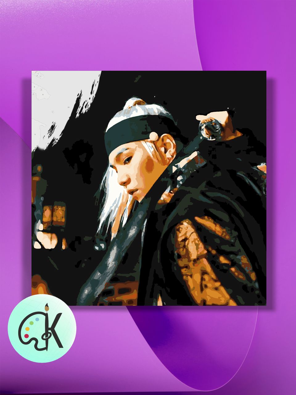 

Картина по номерам на холсте Культура Цвета BTS Suga Agust D, 40 х 40 см, BTS Suga Agust D