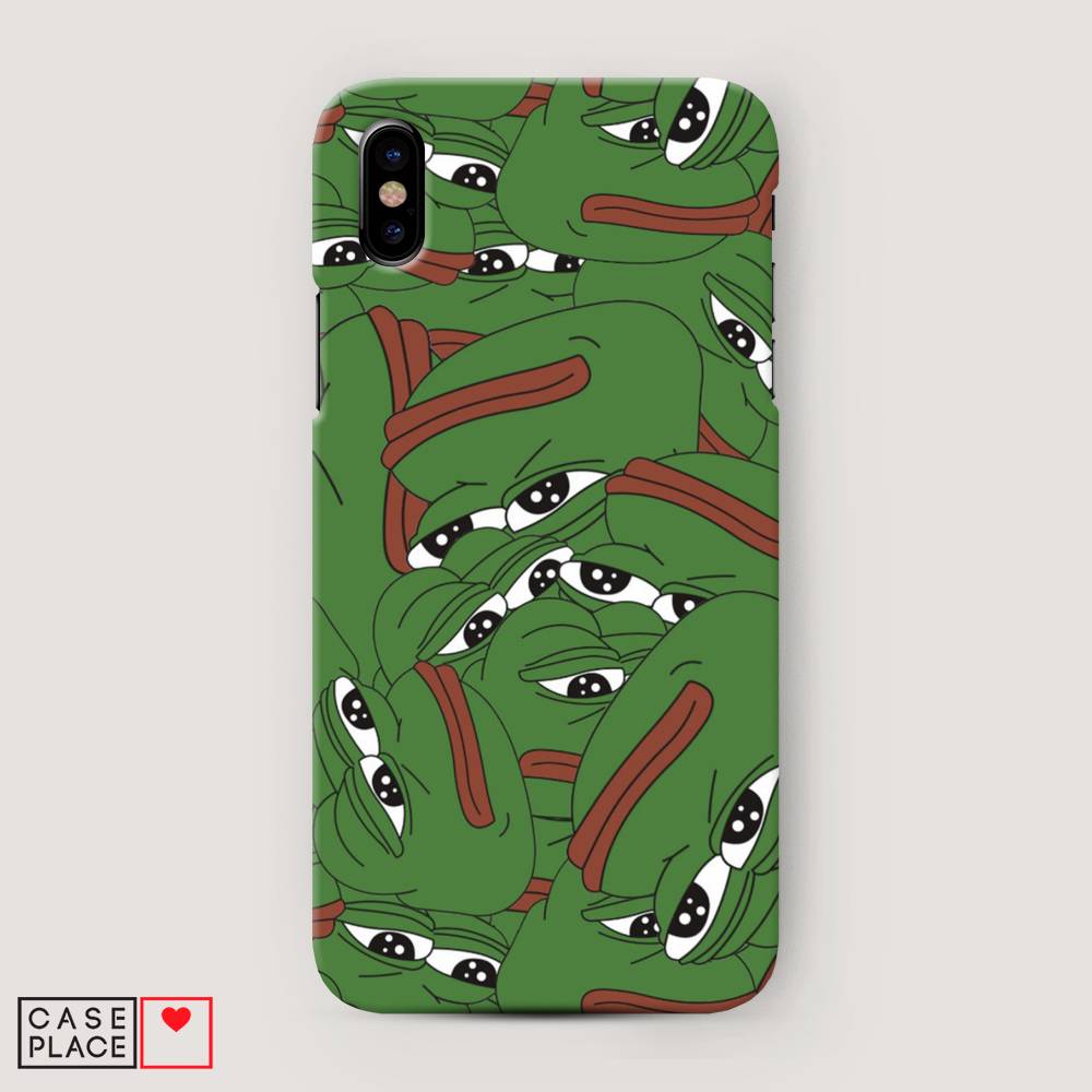 

Пластиковый чехол "Печальный frog" на Apple iPhone XS Max (10S Max), 11920-7
