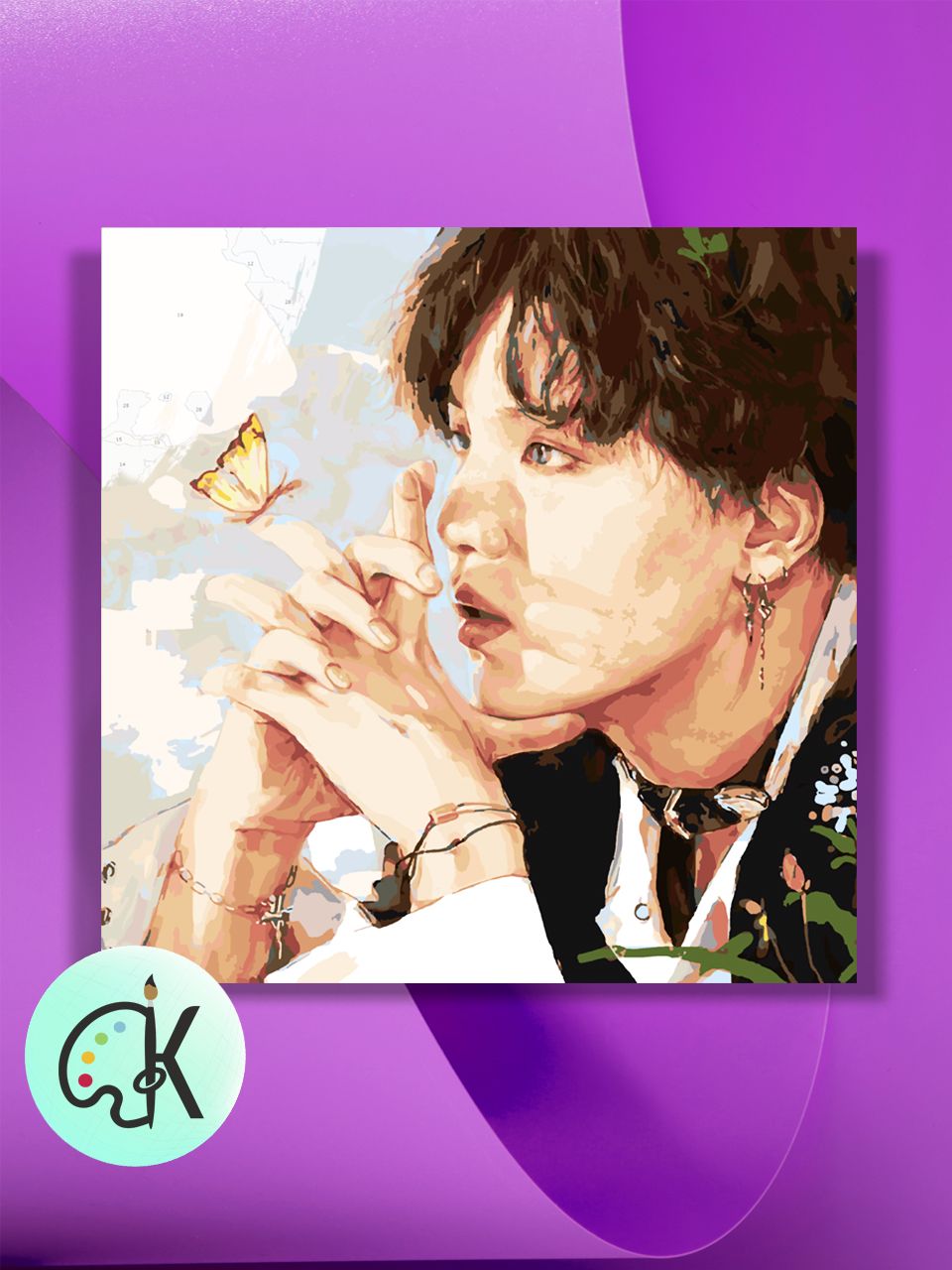 

Картина по номерам на холсте Культура Цвета BTS Suga Арт, 40 х 40 см, BTS Suga Арт