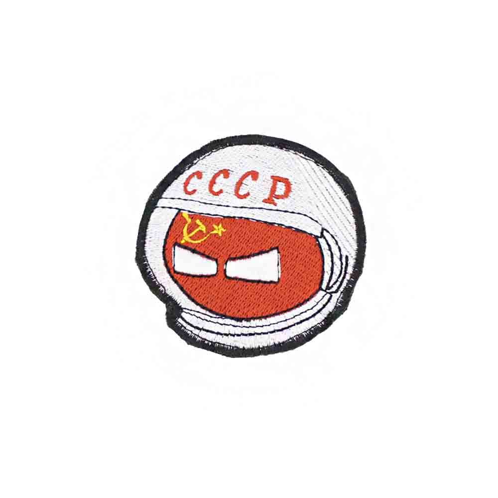 Шеврон Kamukamu вышитый на липучке Ссср космонавт 7x6,5 см