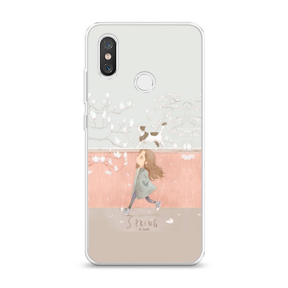 

Чехол Awog на Xiaomi Mi 8 "Девочка-весна", Разноцветный, 33550-7