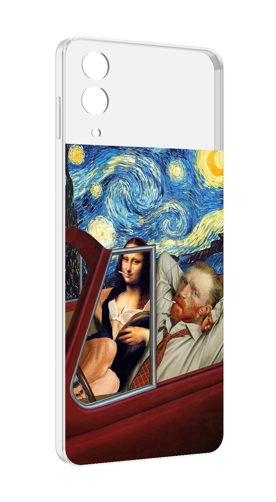 

Чехол MyPads Да-Винчи-в-одном для Samsung Galaxy Z Flip 4 (SM-F721), Прозрачный, Tocco