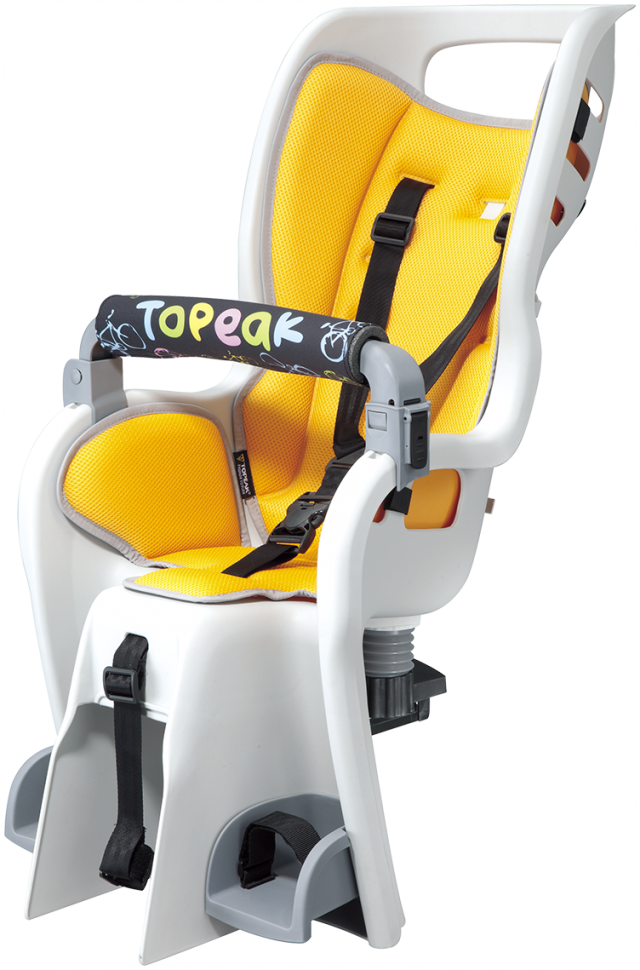 TOPEAK BABYSEAT II, BABYSEAT ONLY WITHOUT RACK, YELLOW PAD кресло детское