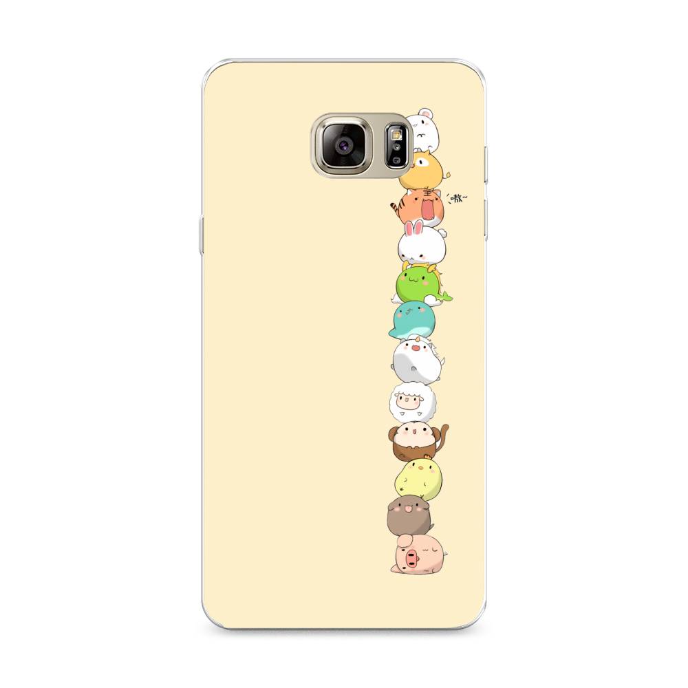 

Чехол Awog на Samsung Galaxy Note 5 / Самсунг Note 5 "Питомцы Чиби", Желтый, 23550-2