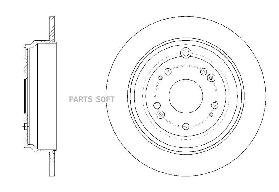 

Тормозной диск GBRAKE GR12041