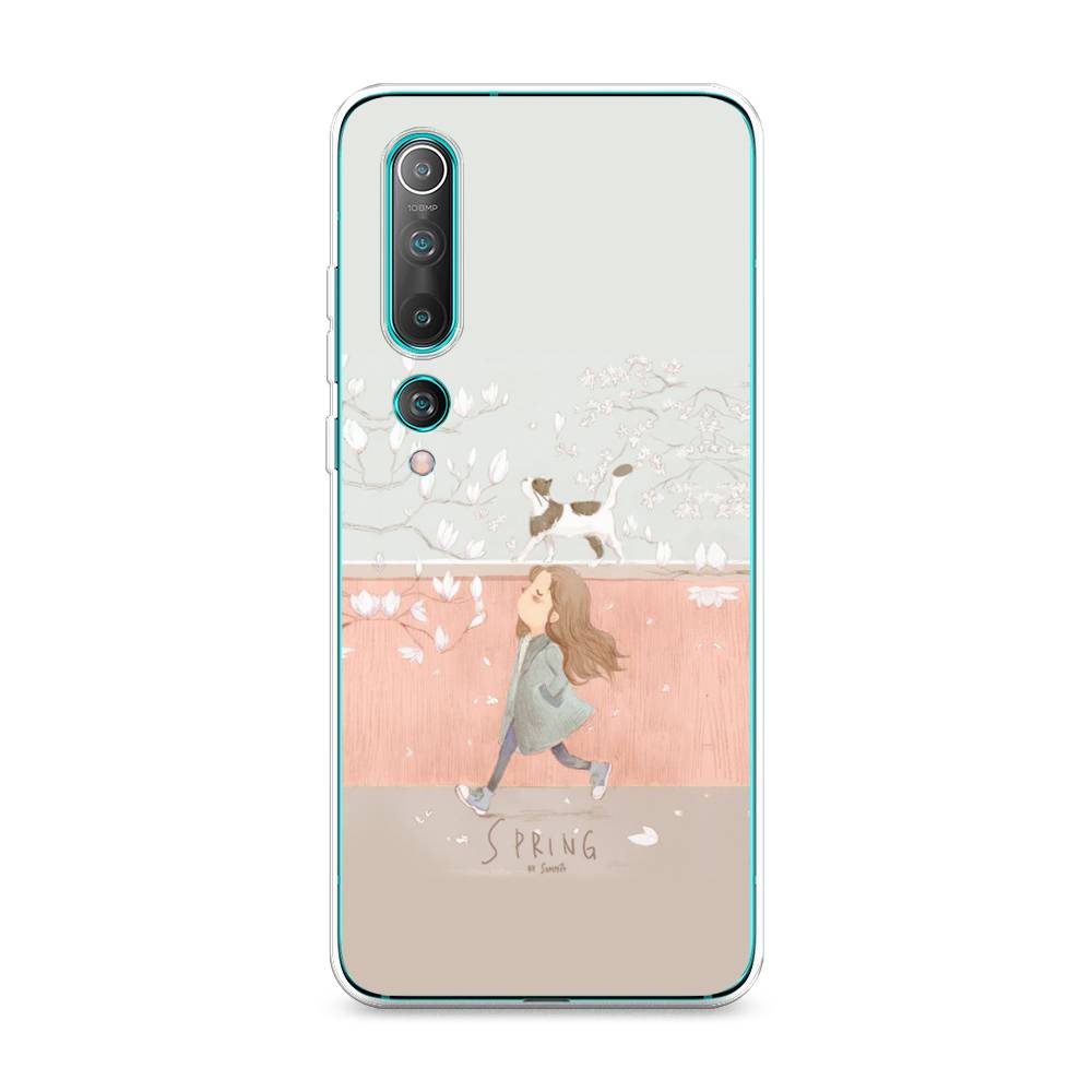 

Чехол Awog на Xiaomi Mi 10 "Девочка-весна", Разноцветный, 37550-7