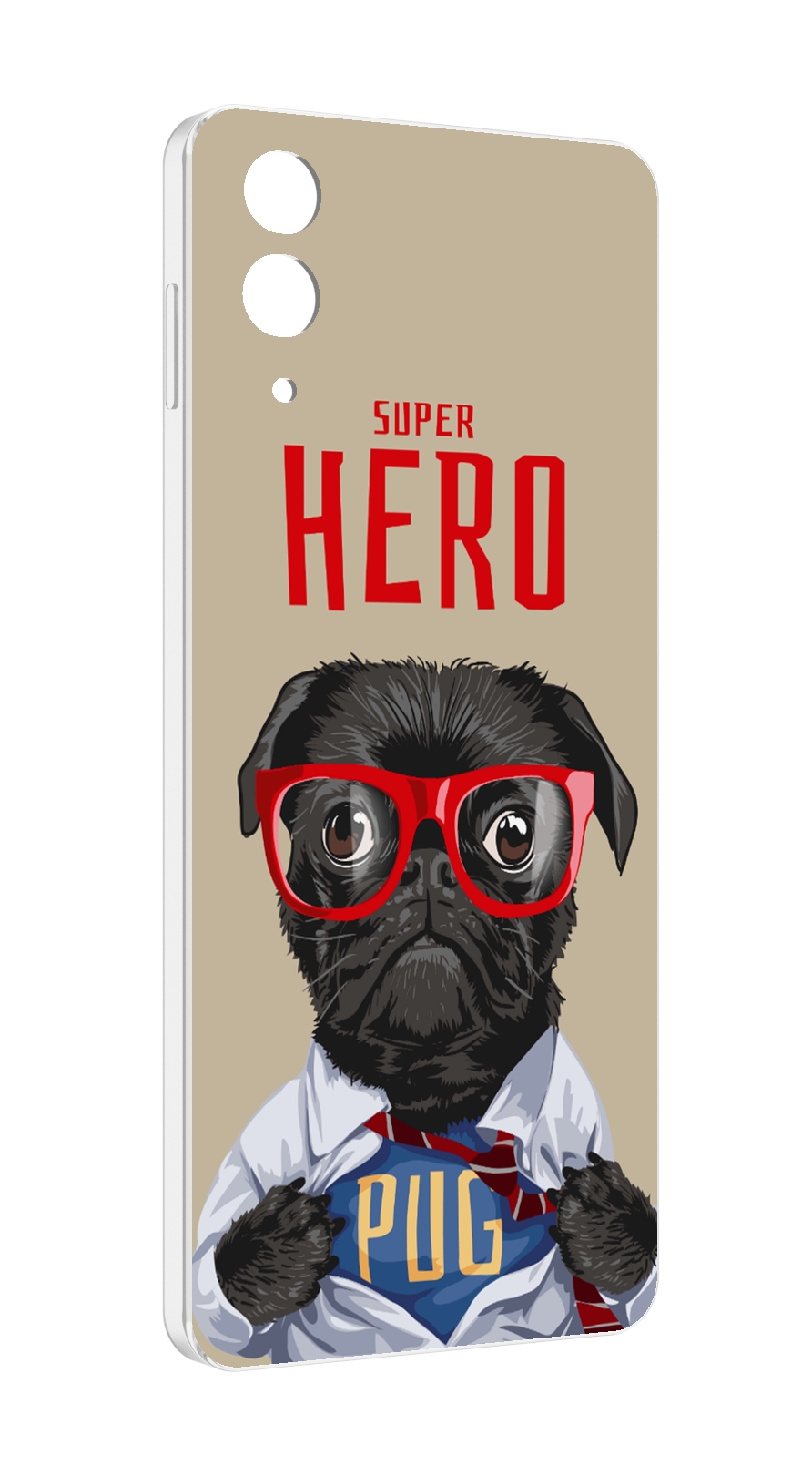 Чехол MyPads Герой-PUG для Samsung Galaxy Z Flip 4 (SM-F721)