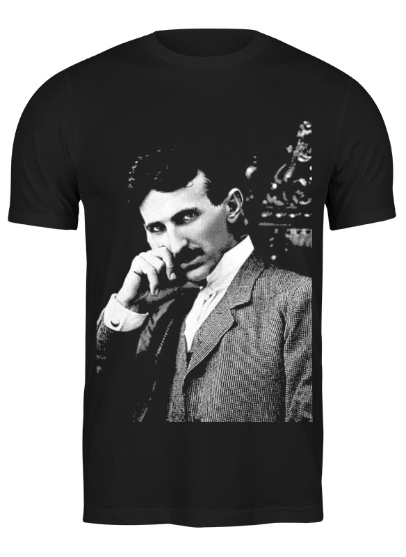 

Футболка мужская Printio Никола тесла черная 3XL, Черный, Никола тесла
