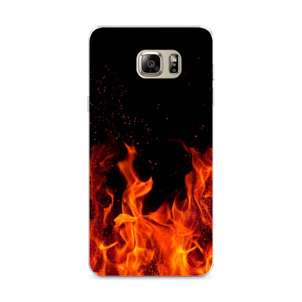 

Чехол Awog на Samsung Galaxy Note 5 / Самсунг Note 5 "Все в огне", Оранжевый;черный, 23550-4