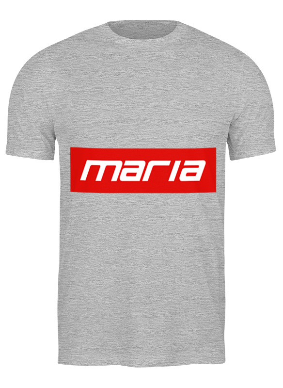 

Футболка мужская Printio Maria серая M, Серый, Maria