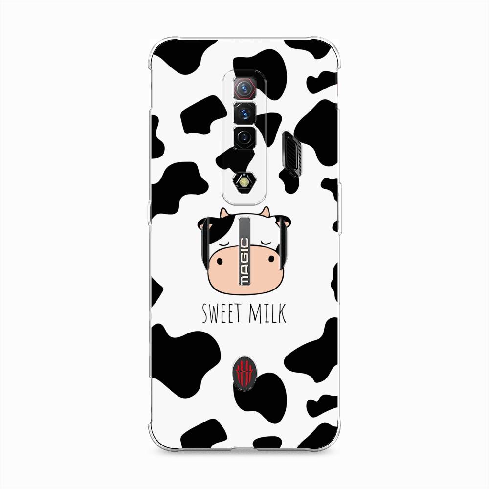 

Чехол на ZTE Nubia Red Magic 7S "Sweet milk", Розовый;белый;черный, 136350-1