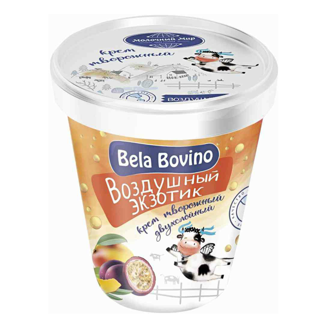 

Крем творожный Молочный Мир Bela Bovino Воздушный экзотик 3% 135 г