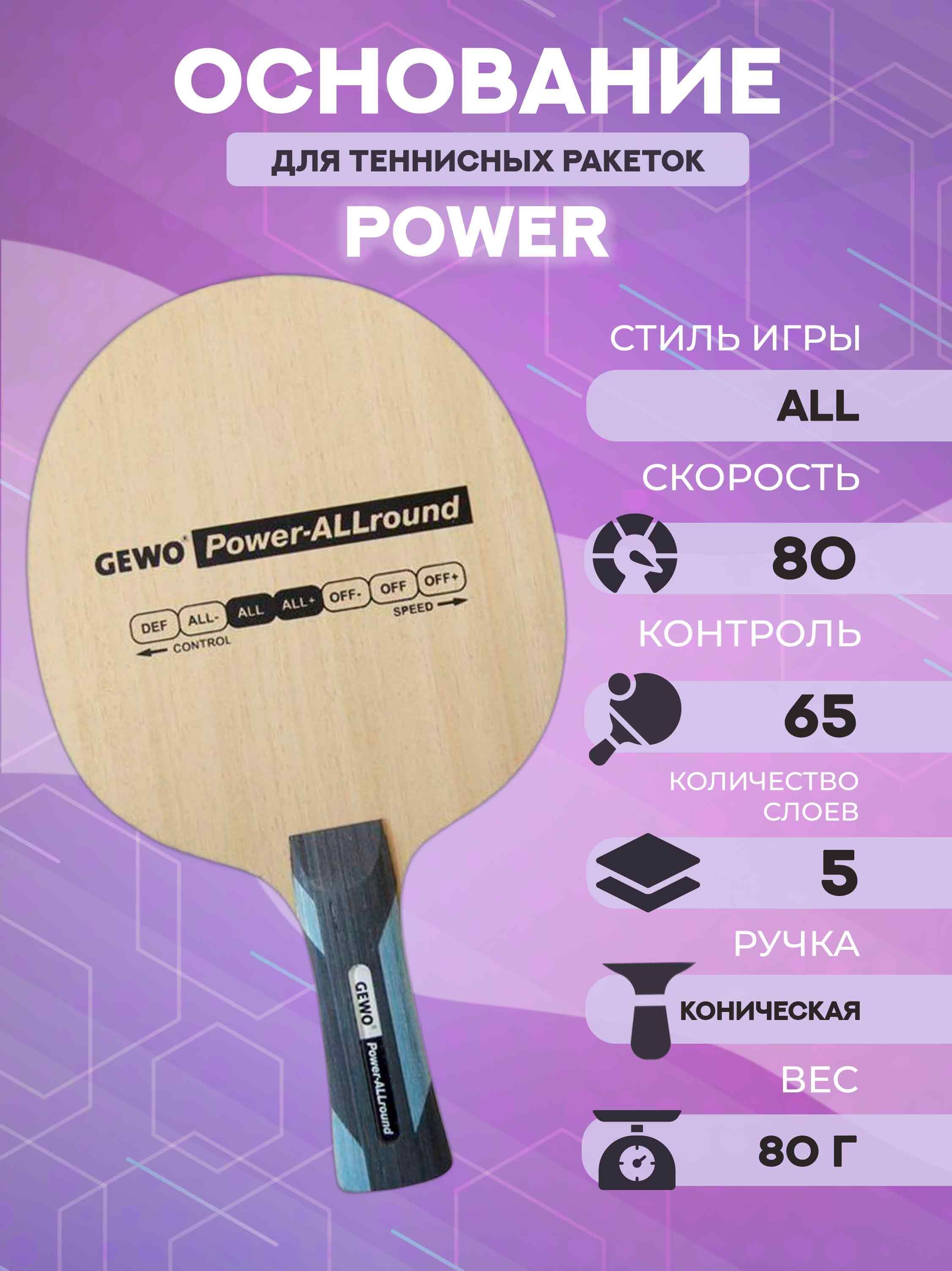 Основание ракетки Gewo Power ALLround