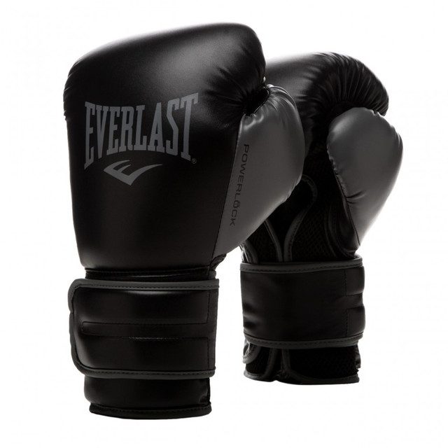 фото Перчатки тренировочные powerlock pu 2 , черн., 14oz everlast