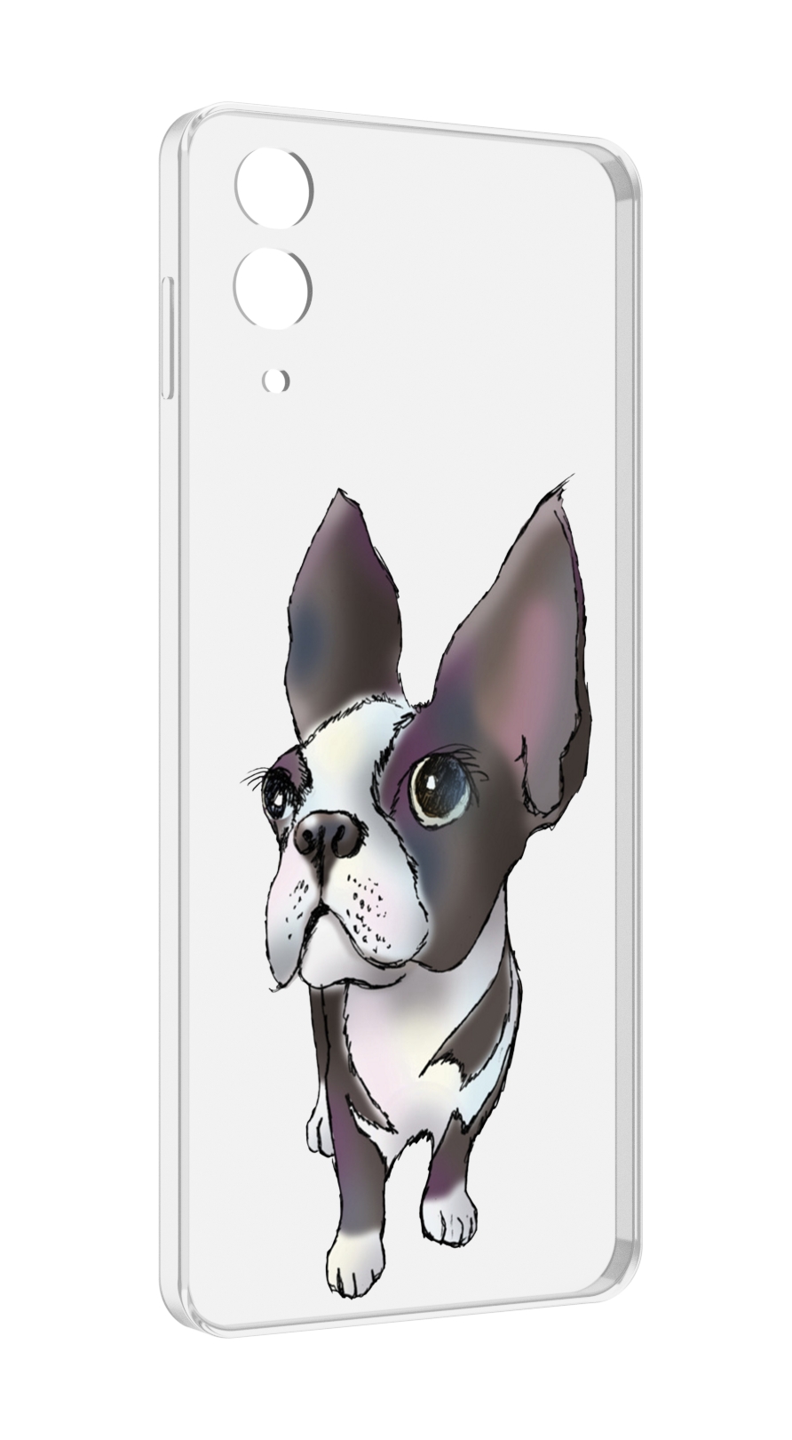 

Чехол MyPads Бульдожка для Samsung Galaxy Z Flip 4 (SM-F721), Прозрачный, Tocco