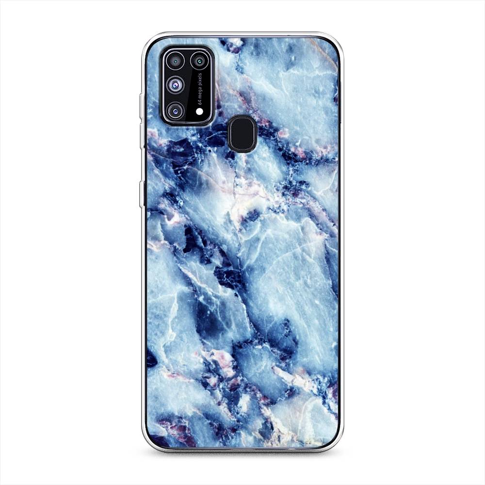 фото Чехол на samsung galaxy m31 "мрамор с синими прожилками" case place