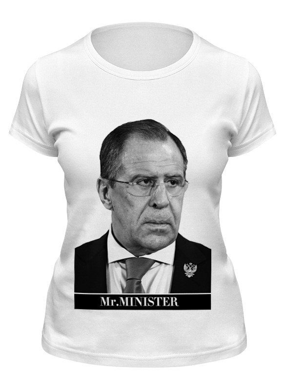 

Футболка женская Printio Mr minister белая M, Белый, Mr minister