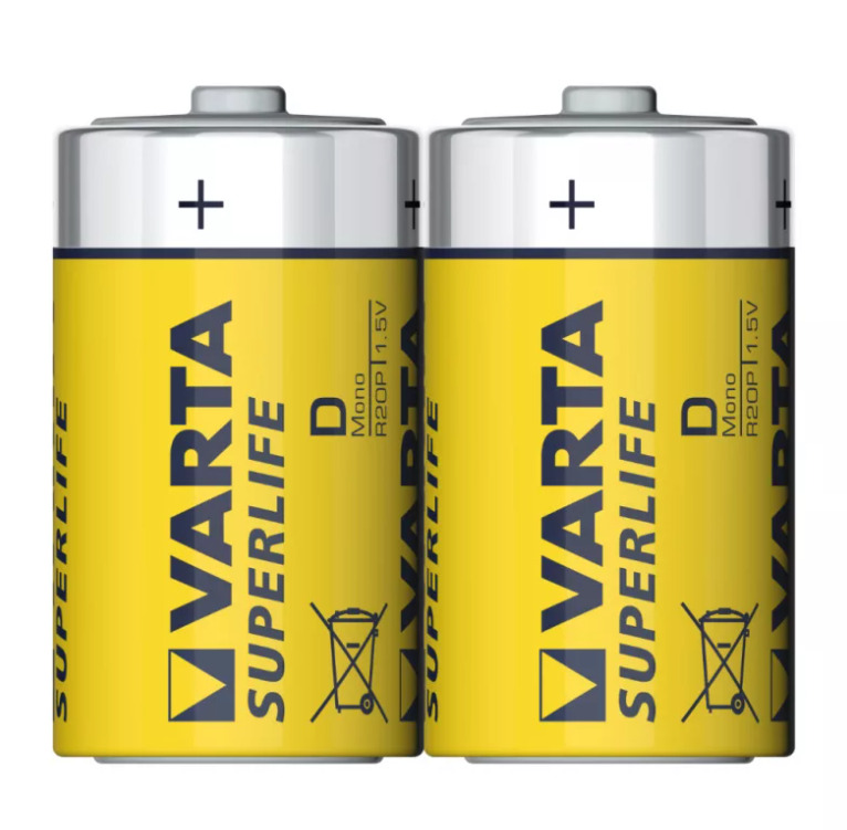 

Элемент питания Varta Superlife Zinc-carbon D/ LR20 (2 шт)