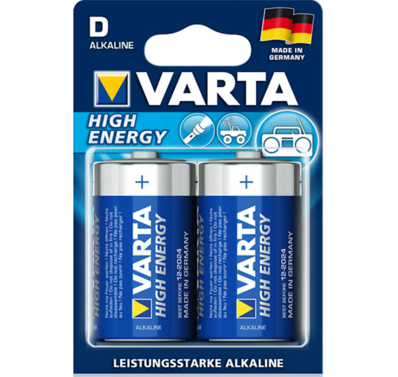 

Элемент питания Varta Longlife Alkaline D/ LR20 1.5V (2 шт)