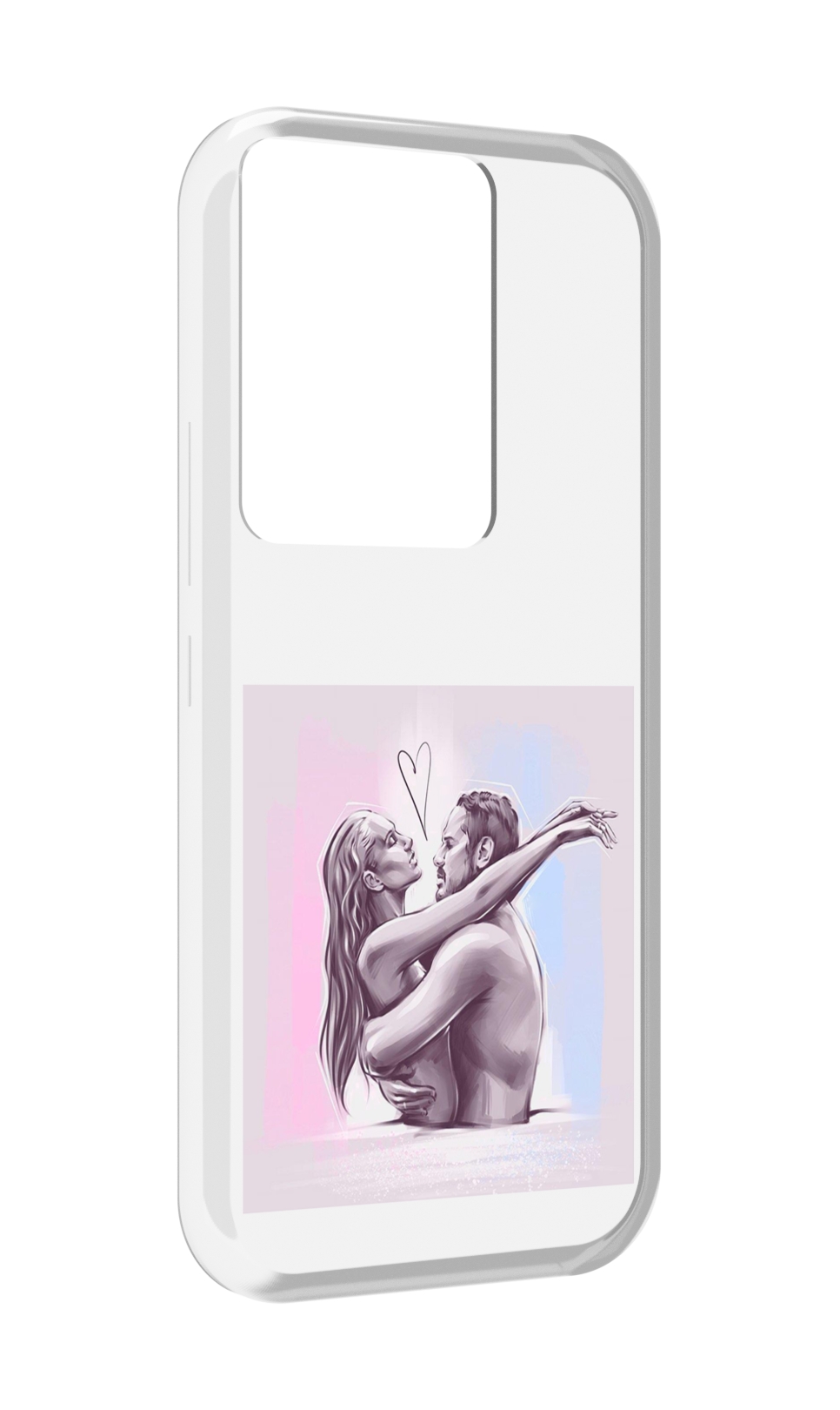 

Чехол MyPads любовные-тела для Itel Vision 3 Plus / Itel P38 Pro, Прозрачный, Tocco