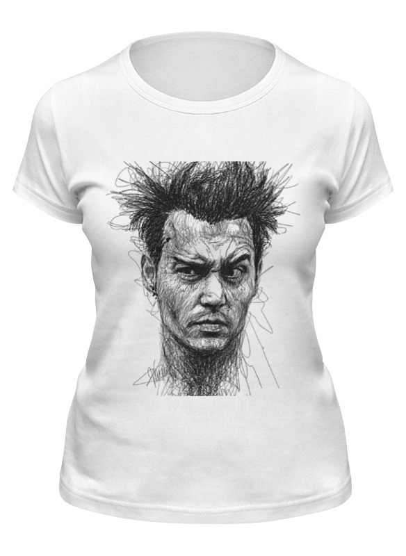 

Футболка женская Printio Johnny depp белая M, Белый, Johnny depp