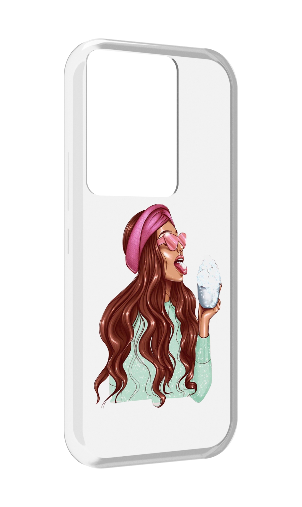 

Чехол MyPads любительница-снега женский для Itel Vision 3 Plus / Itel P38 Pro, Прозрачный, Tocco