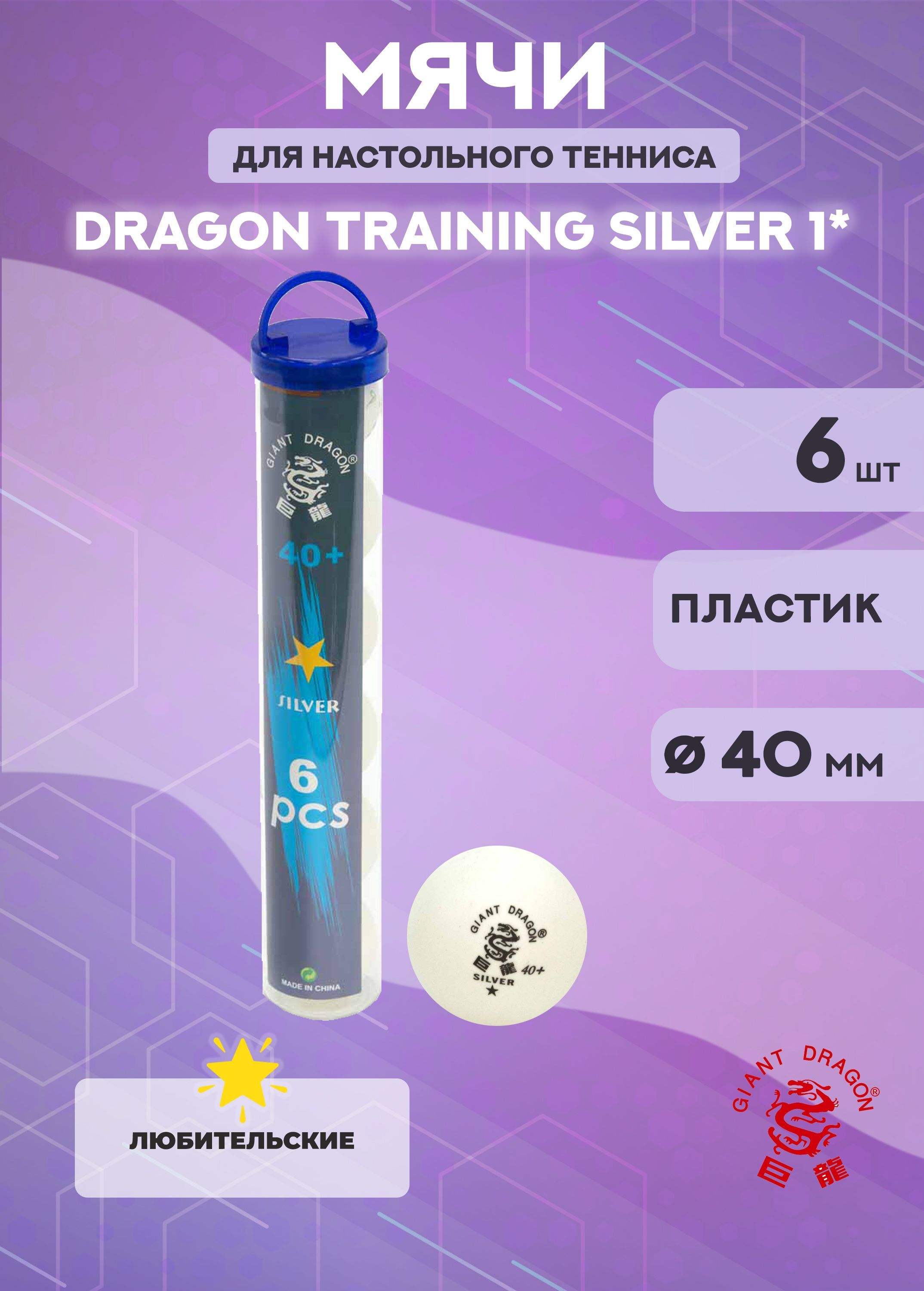 Мячи Dragon Training Silver 1 1053₽