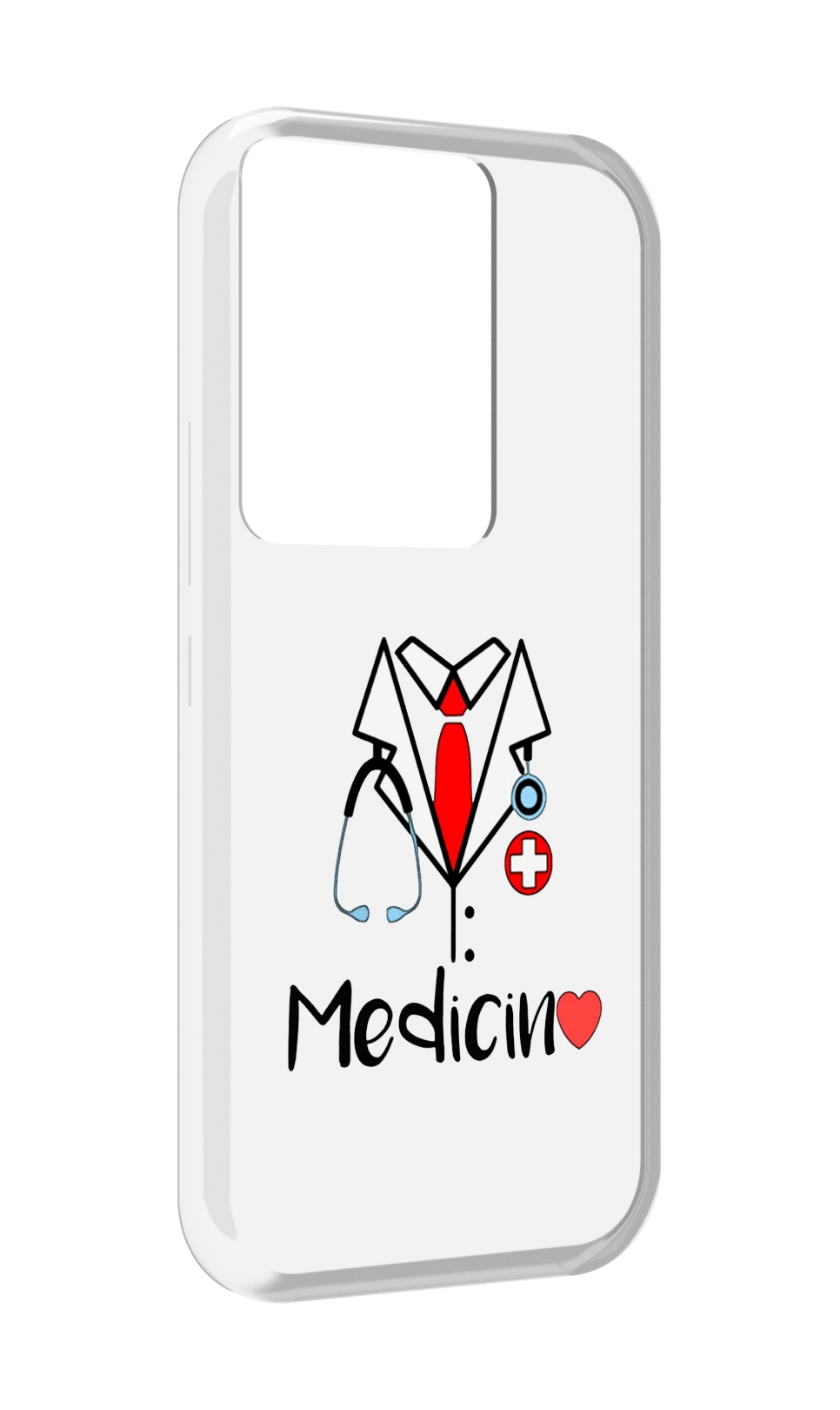 

Чехол MyPads любимая медецина для Itel Vision 3 Plus / Itel P38 Pro, Прозрачный, Tocco