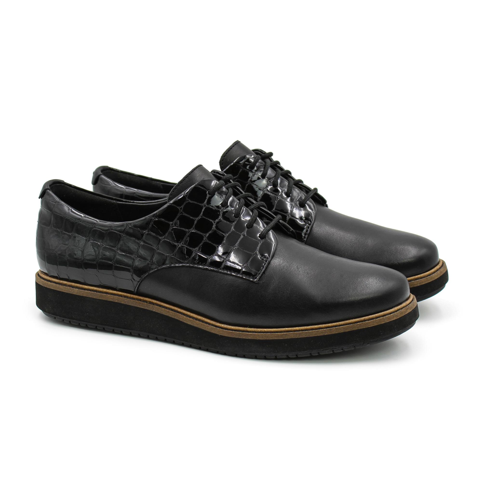 

Полуботинки женские Clarks Glick Darby 26157335 черные 39 EU, Glick Darby 26157335