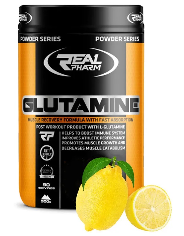 Real Pharm Real Pharm, Glutamine, 500г Лимон