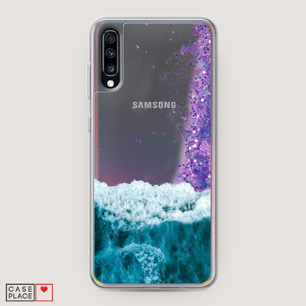 

Жидкий чехол с блестками "Морская пучина" на Samsung Galaxy A70, 28192-1