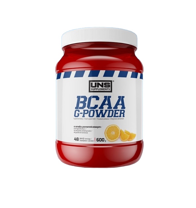 фото Uns uns, bcaa g-powder bcaa+glutamine 600г апельсин