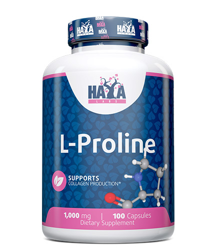 Аминокислота Haya Labs L-Proline L-пролин 1000 мг 100 капсул