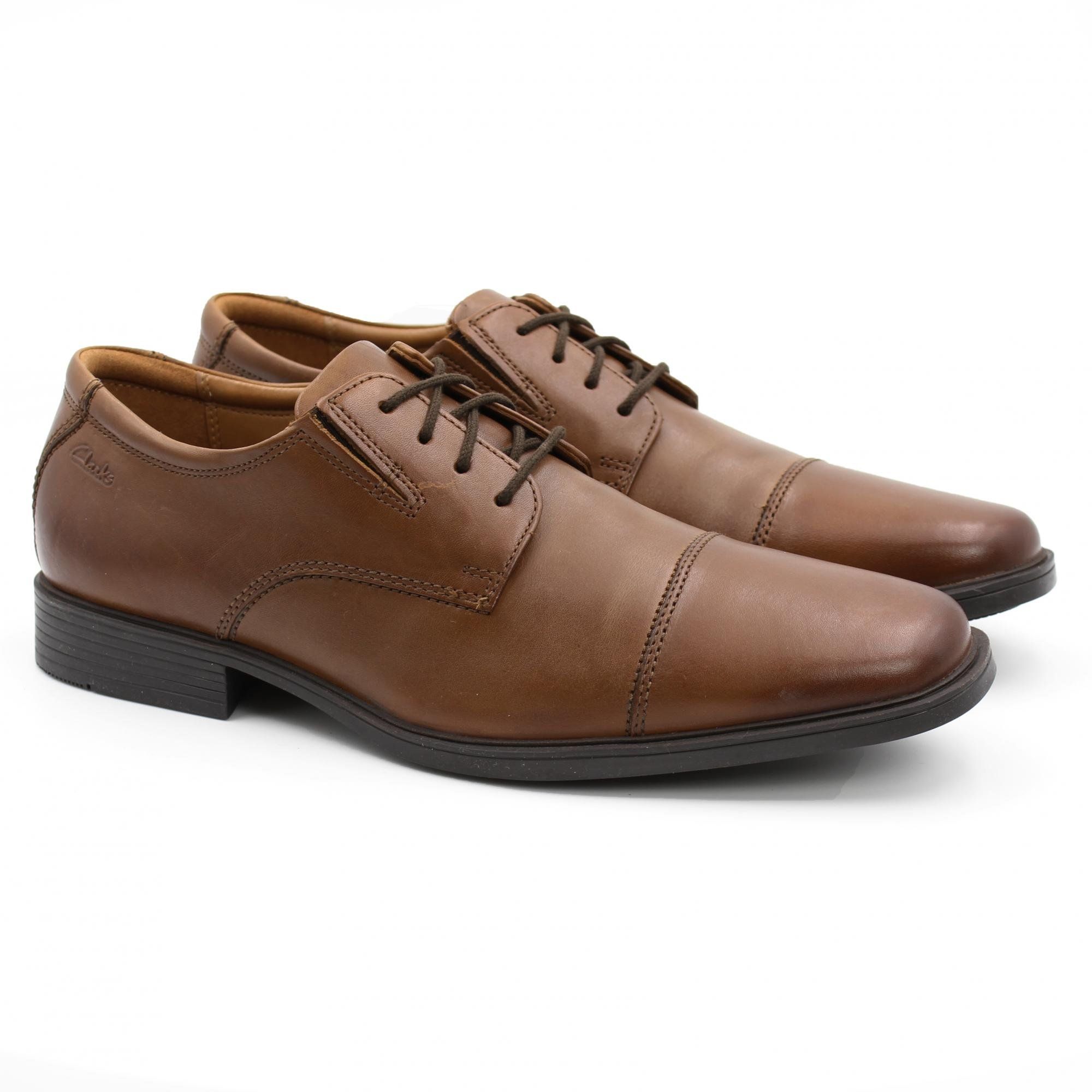 

Полуботинки мужские Clarks Tilden Cap 26130096 коричневые 42.5 EU, Tilden Cap 26130096