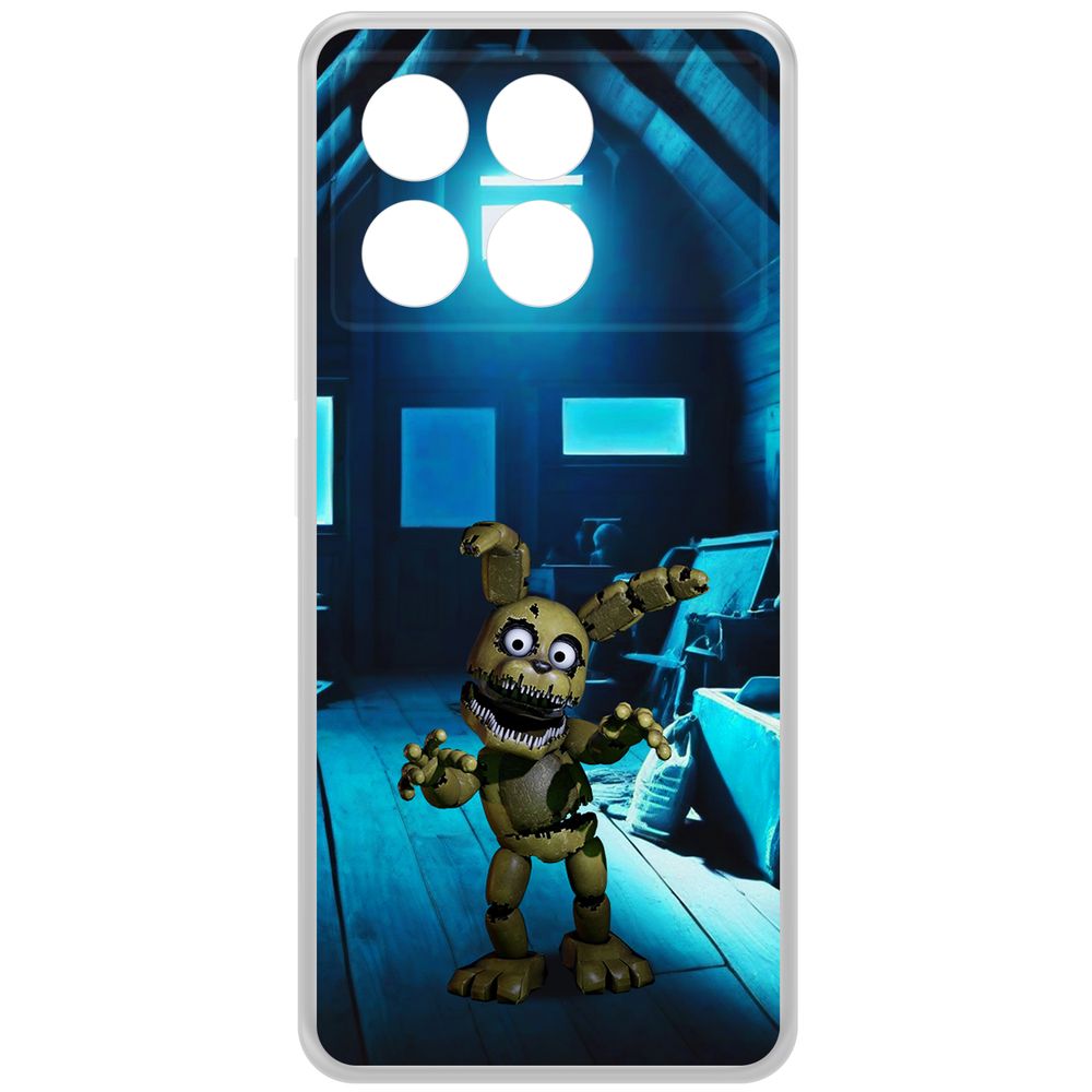 Чехол-накладка Krutoff Clear Case ФНАФ - Плюштрап для Xiaomi Poco X6 Pro