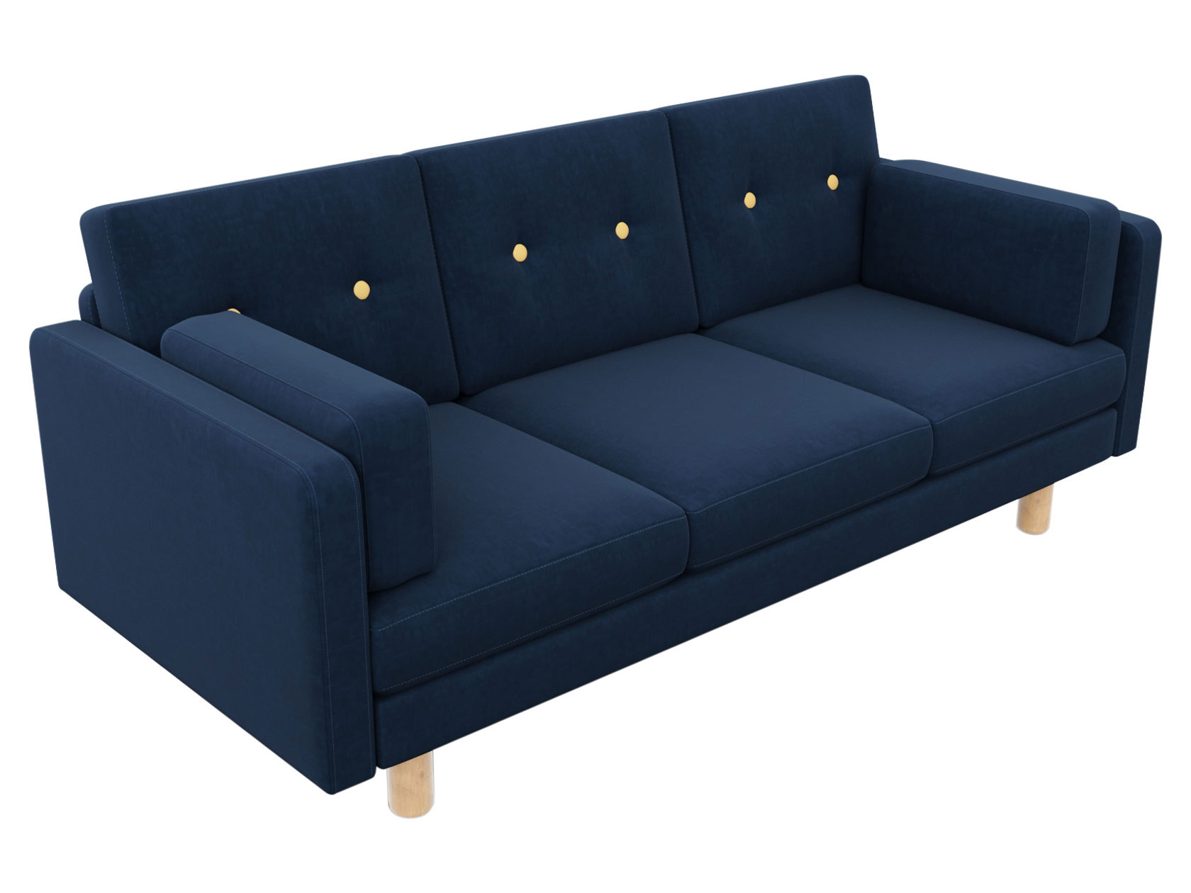 

Прямой диван Ингвар Деним, велюр