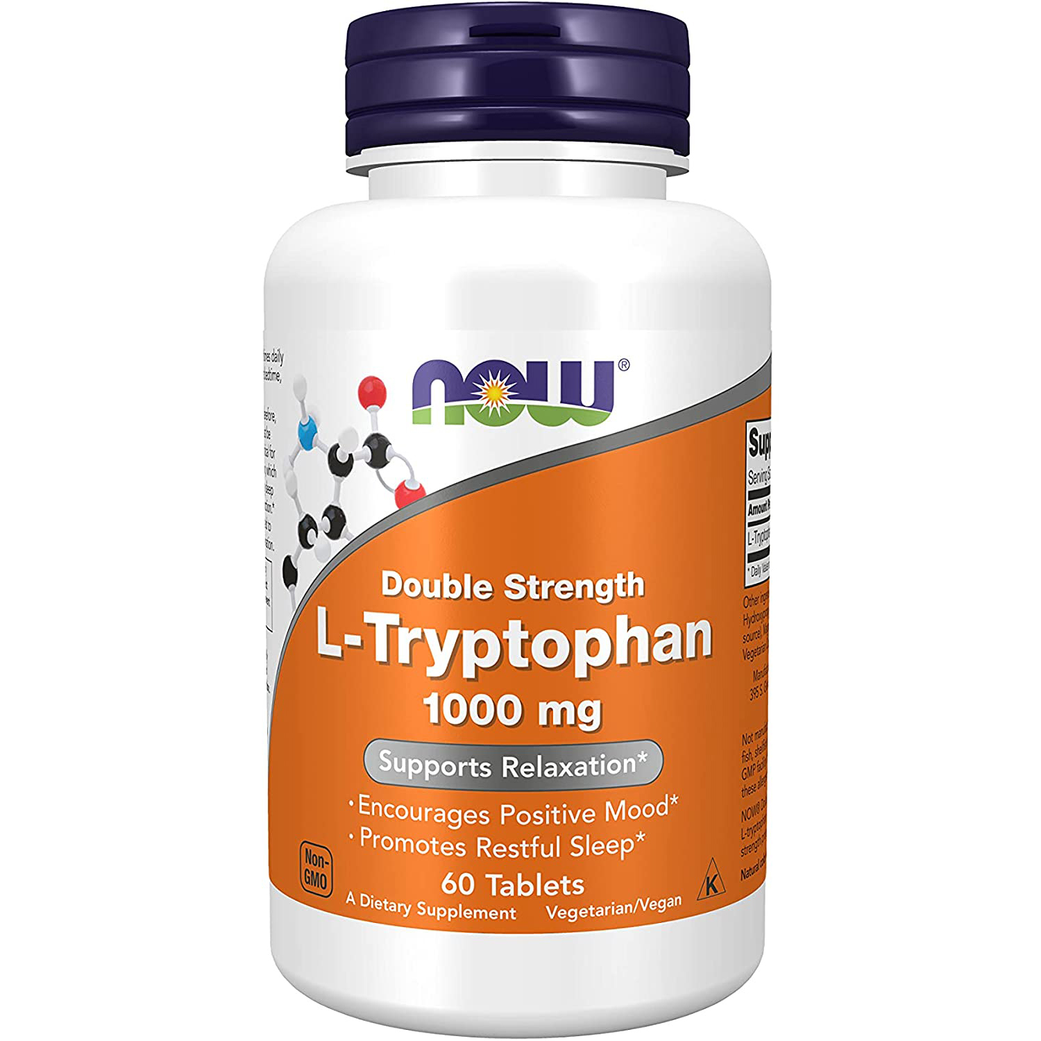 NOW L-Tryptophan 1000 mg таблетки 60 шт