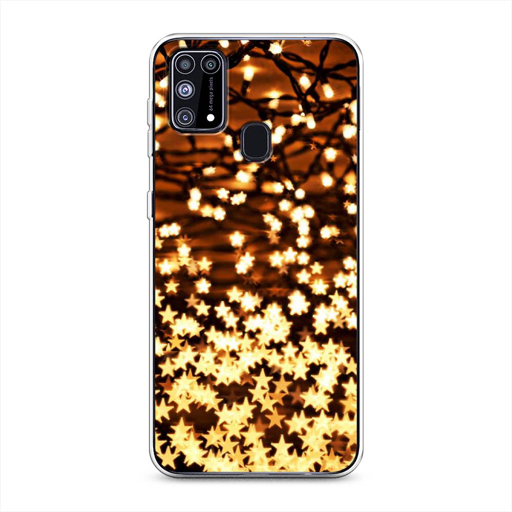 

Чехол на Samsung Galaxy M31 "Новогодняя гирлянда", Золотистый, 2100750-5
