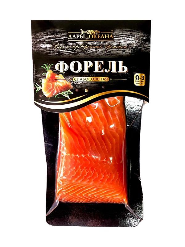 

Форель Fish Yard слабосоленая филе +-300 г