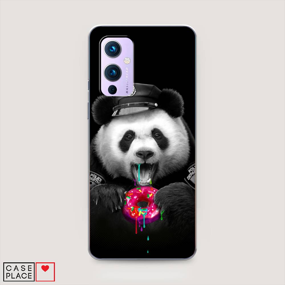 

Чехол Awog на OnePlus 9 (LE2113) / ВанПлас 9 (LE2113) "Панда police", Черный;белый;розовый, 151450-2